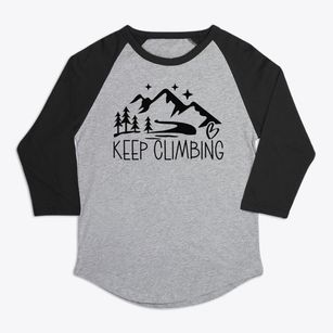   Keep Climbing Premium Baseball Tee