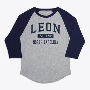 Leon North Carolina Classic Established Premium Baseball Tee