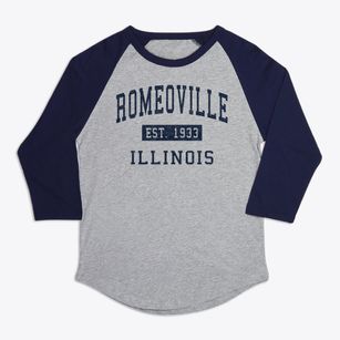 Romeoville Illinois Classic Established Premium Baseball Tee