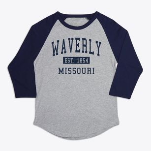 Waverly Missouri Classic Established Premium Baseball Tee