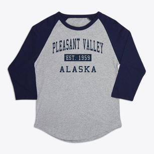 Pleasant Valley Alaska Classic Established Premium Baseball Tee
