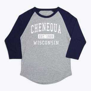 Chenequa Wisconsin Classic Established Premium Baseball Tee