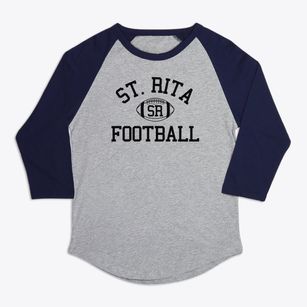 Saint Rita School Classic Football Premium Baseball Tee