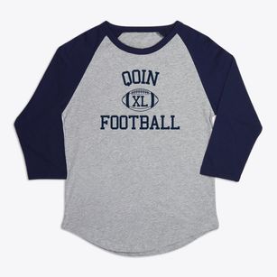 Qoin High School Classic Football Premium Baseball Tee