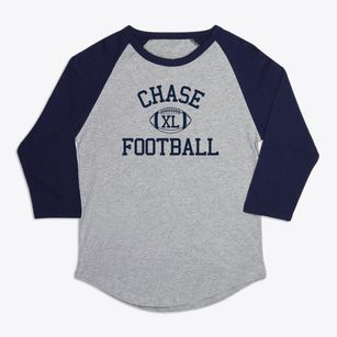 Chase High School Classic Football Premium Baseball Tee