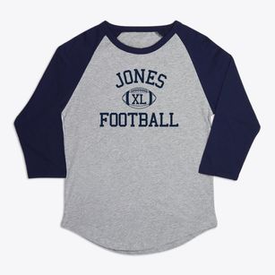 Jones Intermediate School Classic Football Premium Baseball Tee