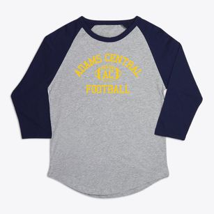 Adams Central High School Classic Football Premium Baseball Tee