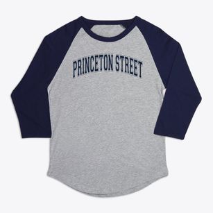Princeton Street School Varsity Arch Premium Baseball Tee