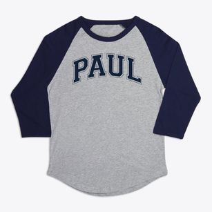 Paul Revere Elementary School Annex Varsity Arch Premium Baseball Tee