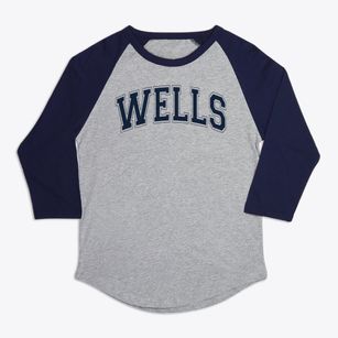 Ida B Wells Prep Academy Varsity Arch Premium Baseball Tee