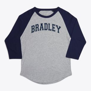 Bradley Elementary School Varsity Arch Premium Baseball Tee