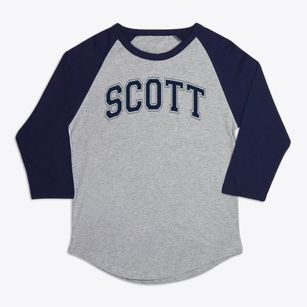Scott High School Varsity Arch Premium Baseball Tee
