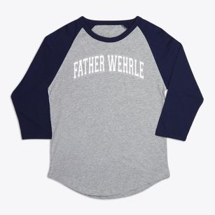 Father Wehrle High School Varsity Arch Premium Baseball Tee