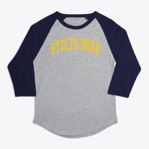 Stults Road Elementary School Varsity Arch Premium Baseball Tee
