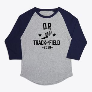 Dr Charles R Drew Alternative Elementary Track and Field Premium Baseball Tee