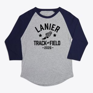 Lanier Elementary School Track and Field Premium Baseball Tee