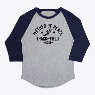 Our Mother Of Peace Elementary School Track and Field Premium Baseball Tee