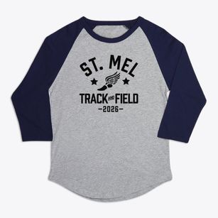 Saint Mel Catholic School Track and Field Premium Baseball Tee