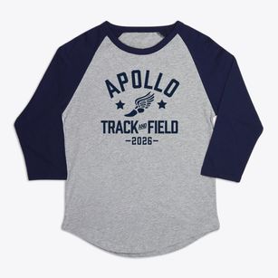 Apollo Elementary School Track and Field Premium Baseball Tee