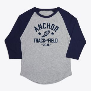 Anchor Bay Lighthouse Middle School Track and Field Premium Baseball Tee
