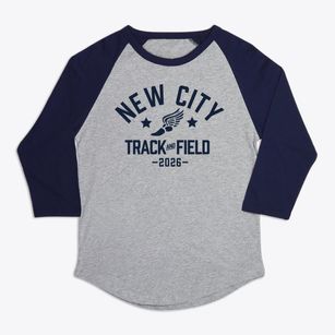 New City Academy Track and Field Premium Baseball Tee