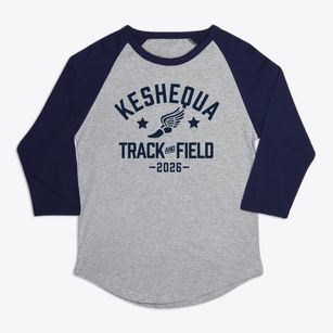 Keshequa High School Track and Field Premium Baseball Tee