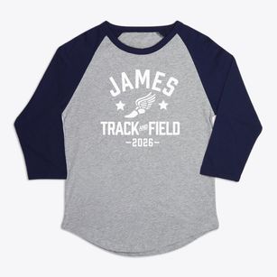James Elementary School Track and Field Premium Baseball Tee