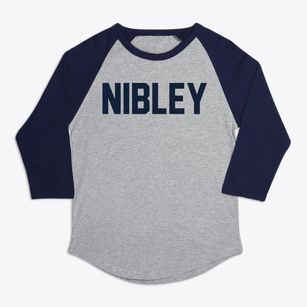 Nibley Utah Classic Block Premium Baseball Tee