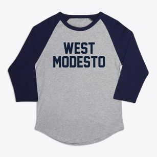West Modesto California Classic Block Premium Baseball Tee