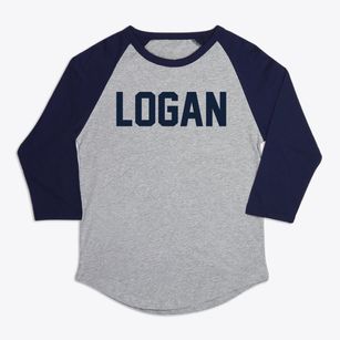Logan Utah Classic Block Premium Baseball Tee