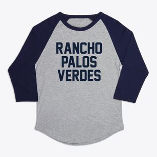 Rancho Palos Verdes California Classic Block Premium Baseball Tee