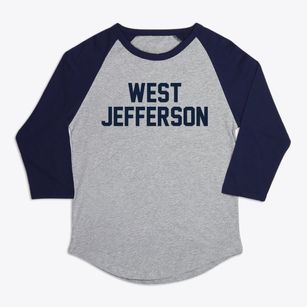West Jefferson North Carolina Classic Block Premium Baseball Tee