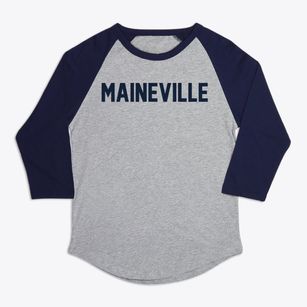 Maineville Ohio Classic Block Premium Baseball Tee