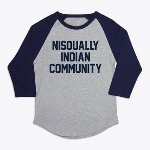 Nisqually Indian Community Washington Classic Block Premium Baseball Tee