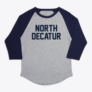North Decatur Georgia Classic Block Premium Baseball Tee