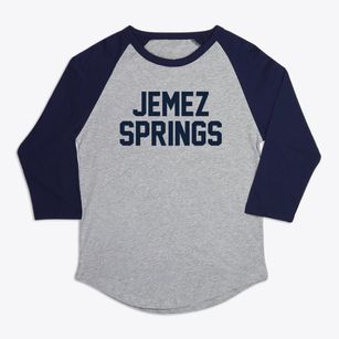 Jemez Springs New Mexico Classic Block Premium Baseball Tee