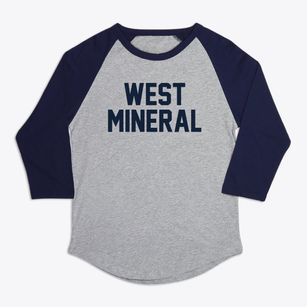 West Mineral Kansas Classic Block Premium Baseball Tee
