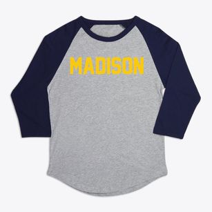 Madison New Hampshire Classic Block Premium Baseball Tee