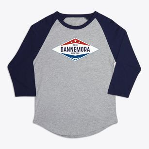 Dannemora New York Diamond Star Premium Baseball Tee