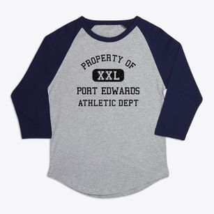 Port Edwards Wisconsin Athletic Dept Premium Baseball Tee