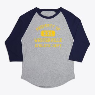 Westerville Ohio Athletic Dept Premium Baseball Tee