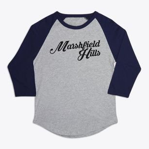 Marshfield Hills Massachusetts Vintage Team Premium Baseball Tee