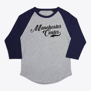 Manchester Center Vermont Vintage Team Premium Baseball Tee