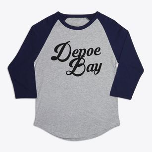 Depoe Bay Oregon Vintage Team Premium Baseball Tee