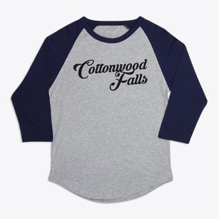 Cottonwood Falls Kansas Vintage Team Premium Baseball Tee