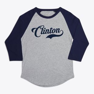 Clinton Maine Vintage Team Premium Baseball Tee