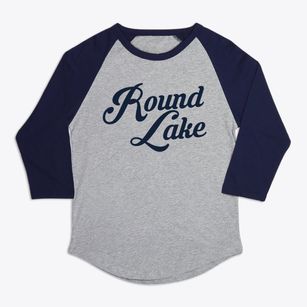 Round Lake Illinois Vintage Team Premium Baseball Tee