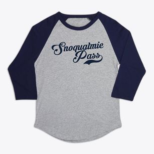Snoqualmie Pass Washington Vintage Team Premium Baseball Tee