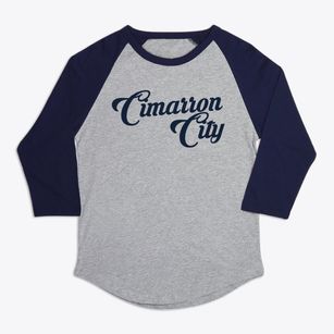 Cimarron City Oklahoma Vintage Team Premium Baseball Tee