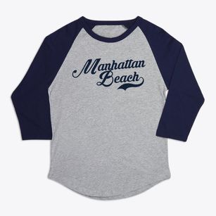 Manhattan Beach Minnesota Vintage Team Premium Baseball Tee